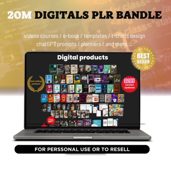 20+ Million Digital Products MRR PLR Bundle